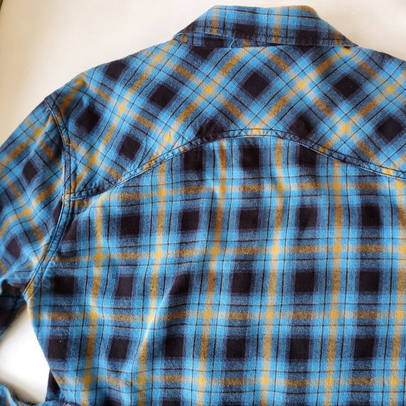 DJAB Blue checkered flannel shirt - Picture 2 of 7